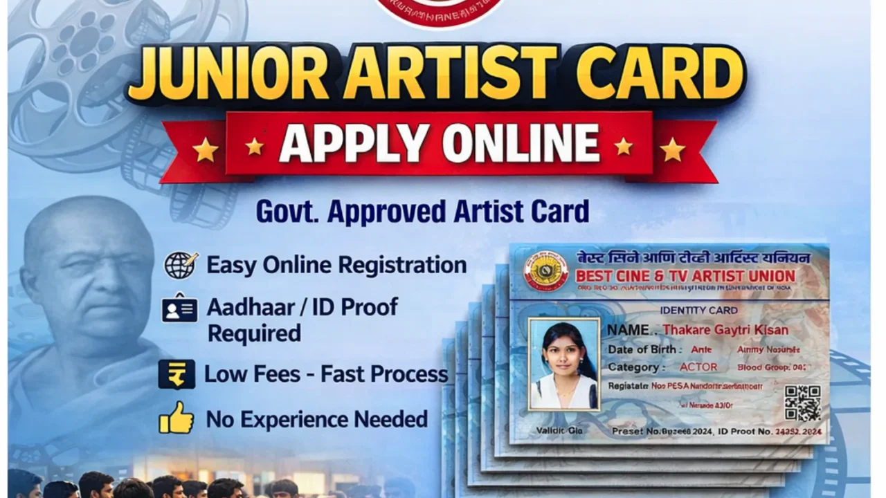 Junior Artist Card Apply Online – Complete Guide, Price & Registration (2026)